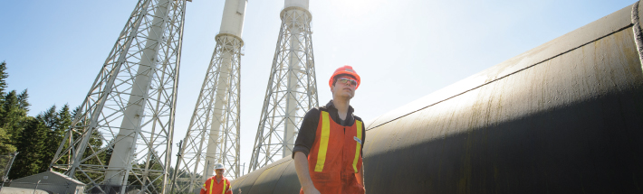Worker at John Hart Generating Station Worker at John Hart Generating Station